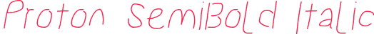 Proton SemiBold Italic